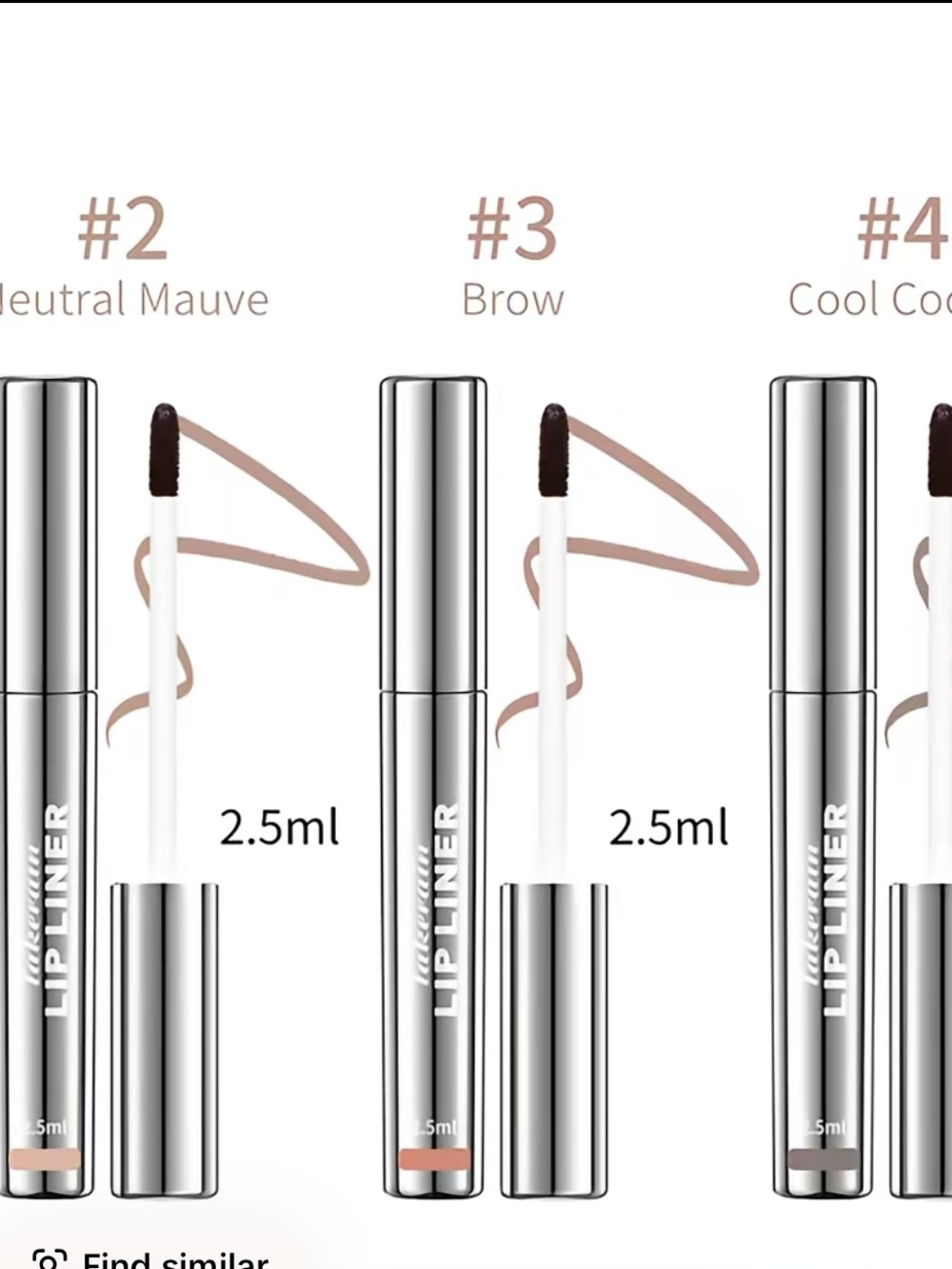 Neutral Liquid Lip Stain Liner— Shade #2 #3 #4